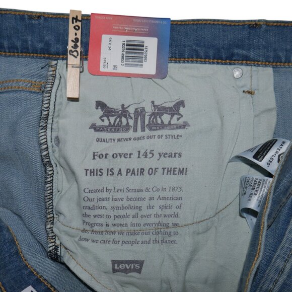 Levis 541 Athletic Fit Jeans Men's Size 46x34 Light Wash Stretch Denim NWT - Picture 11 of 13